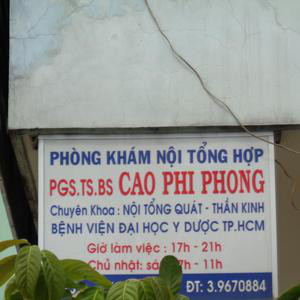 Phòng khám Nổi Thần kinh - PGS.TS.BS. Cao Phi Phong