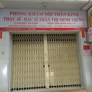 Phòng khám Nội thần kinh - ThS.BS. Thân Thị Minh Trung