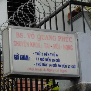 Phòng khám Tai mũi họng - BS. Võ Quang Phúc