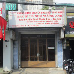 Phòng Khám Nội Tổng Hợp - BS. Lê Như Vương Anh