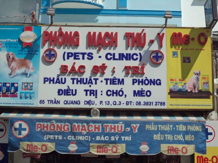 phòng khám thú y uy tín Quận 3- Hồ Chí Minh