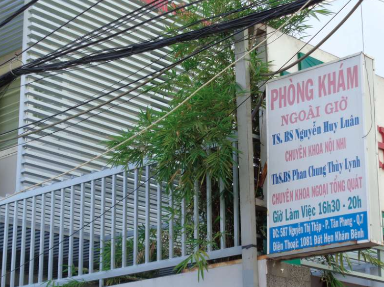Phòng khám Nhi khoa & Ngoại tổng hợp - TS.BS. Nguyễn Huy Luân & ThS.BS. Phan Chung Thùy Lynh