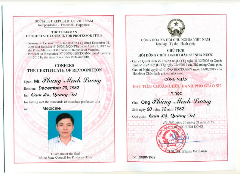 PHÒNG KHÁM TAI MŨI HỌNG - PGS.TS.BS. PHÙNG MINH LƯƠNG