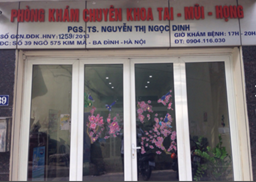 Phòng khám Tai mũi họng - PGS.TS.BS. Nguyễn Thị Ngọc Dinh
