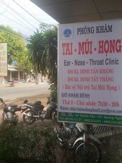 Phòng khám Tai mũi họng & Nội soi - BS.CKI. Đinh Tấn Kháng & BS. Đinh Tất Thắng