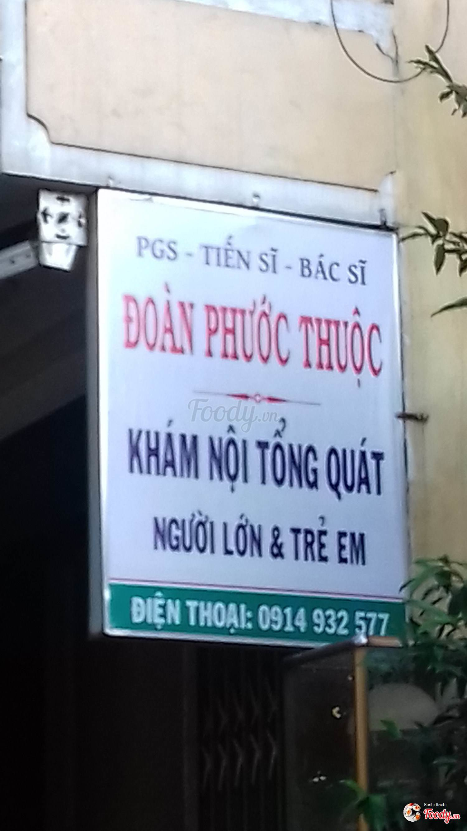 Phòng khám Nội Tổng Quát Đoàn Phước Thuộc