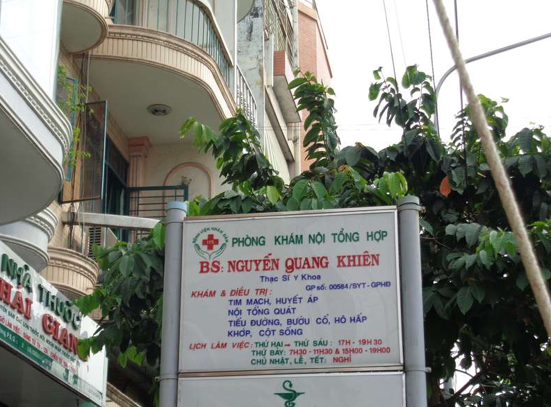 Phòng khám Nội tổng hợp & Tim mạch - ThS.BS. Nguyễn Quang Khiên