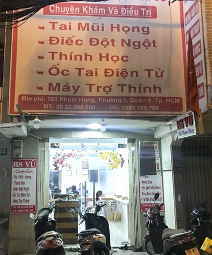 Phòng khám Tai Mũi Họng - Thính học ThS.BS.CKII. Nguyễn Thanh Vũ