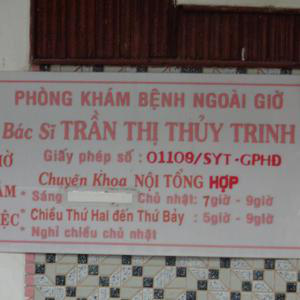 Phòng khám Nội tổng hợp - BS. Trần Thị Thuỷ Trinh