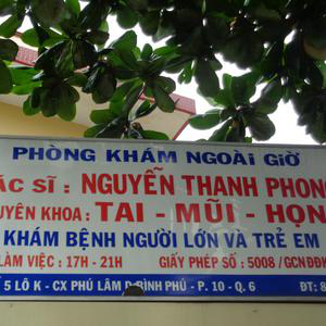 Phòng khám Tai mũi họng - BS. Nguyễn Thanh Phong