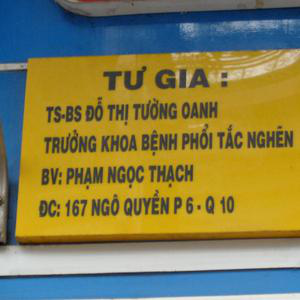 Phòng Khám Nội tổng hợp & Hô hấp - TS.BS. Đỗ Thị Tường Oanh