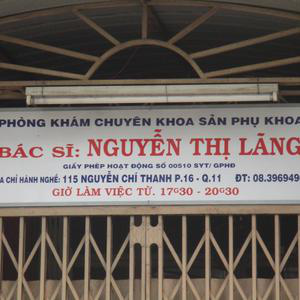 Phòng Khám Sản phụ khoa - BS. Nguyễn Thị Lãng
