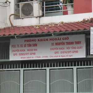 Phòng khám Nội tổng hợp & Nhi khoa - BS. Nguyễn Thanh Thúy & PGS.TS.BS. Lê Tấn Sơn